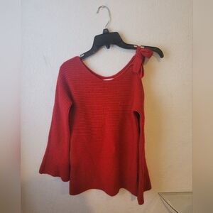 Red Knit Sleeveless Top